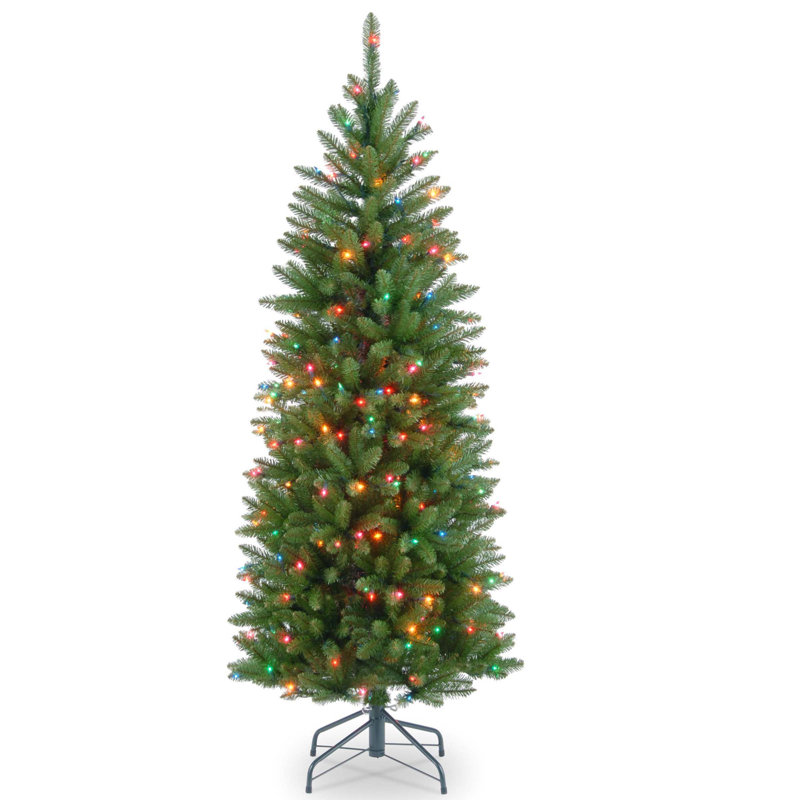 Kingswood Fir Green Artificial Christmas Tree with 150 MultiColor
